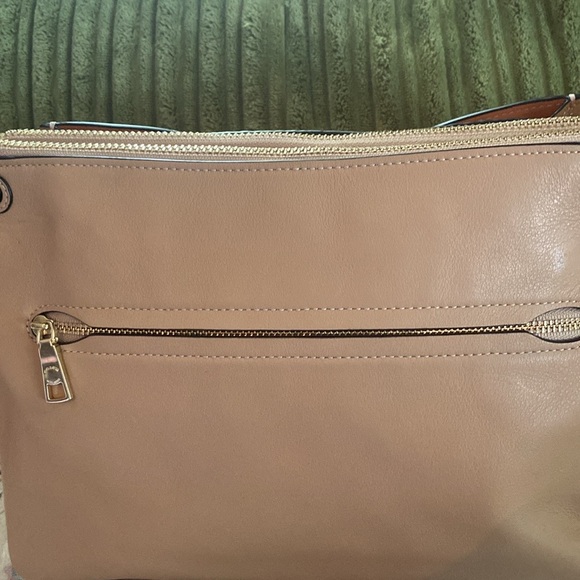 COACH DREAMER SUNRISE LEATHER & SUEDE COLOR BLOCK HANDBAG / CROSSBODY RARE EUC - Picture 7 of 14